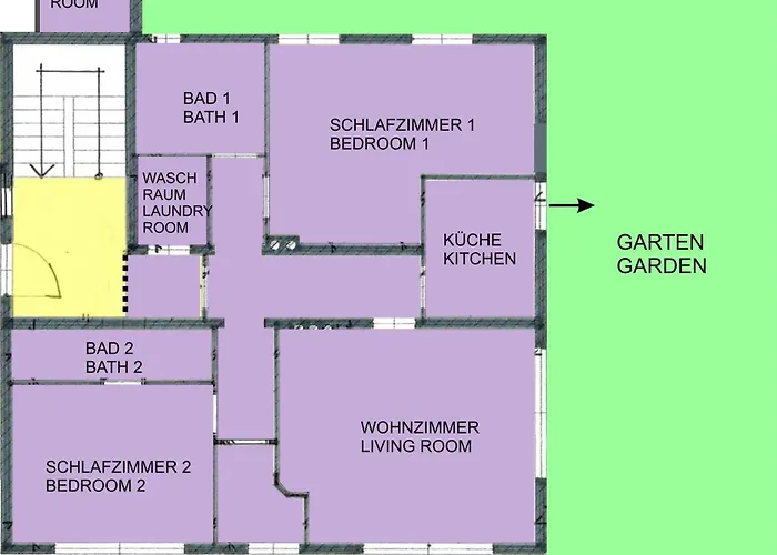 Lägenhet Gartenwohnung Ritter *